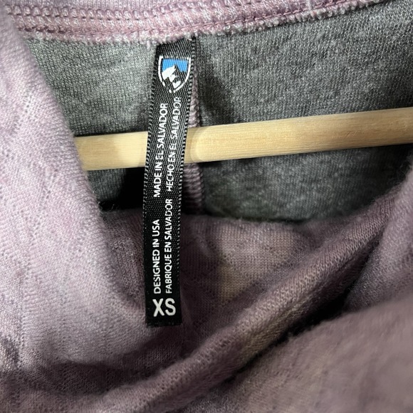 Kuhl Sweatshirt Athena Light Purple Cowl Neck Wool Blend Knit Hiking Women's XS - Picture 7 of 11